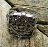 Farm Life Collection: Sterling Silver Ring Tobacco Basket