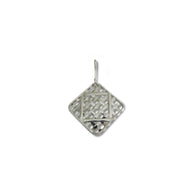 Farm Life Collection: Sterling Silver Large Tobacco Basket Pendant